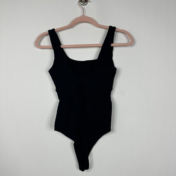 2/$30 Abercrombie & Fitch Soft Knit Cutout Bodysuit Black Large #BAG2 - Picture 7 of 10